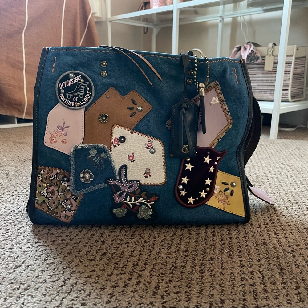 Coach Multicolor Patchwork Tote Bag - image 1